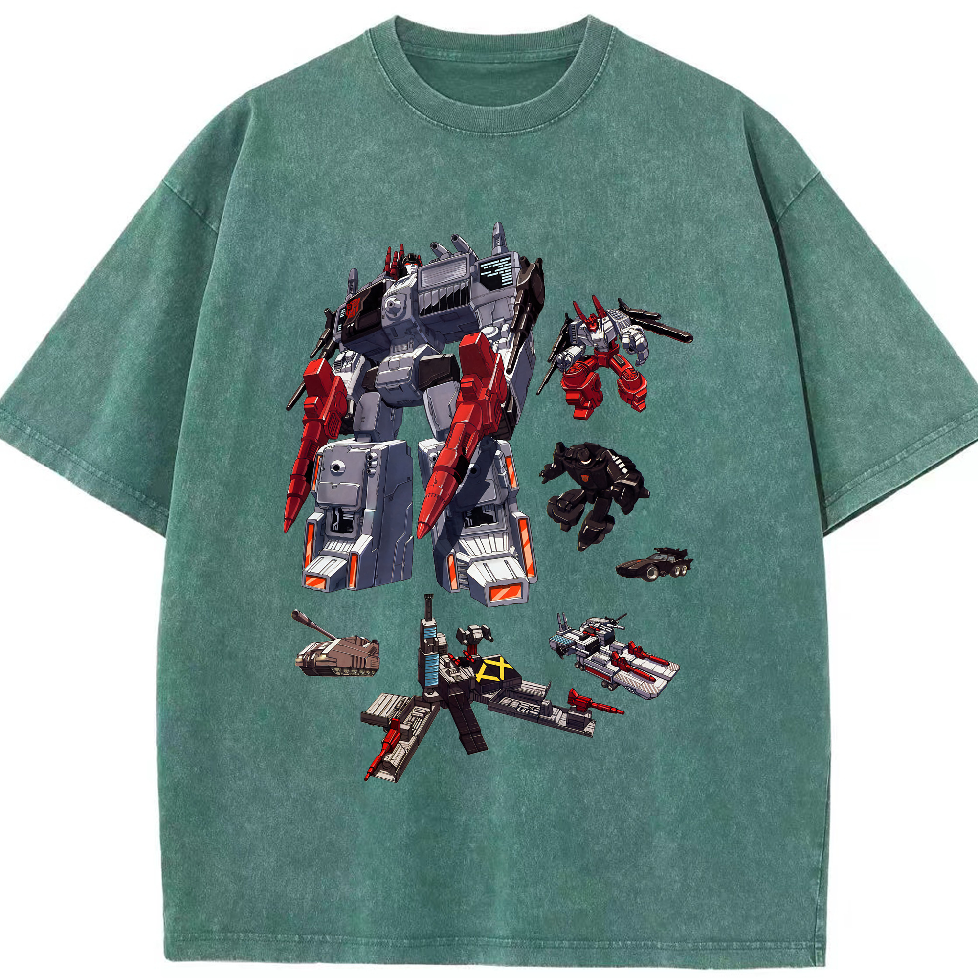 （画像用） Transformers トランスフォーマー 綿100% ヴィンテージ風 半袖Tシャツ（フロントプリント）